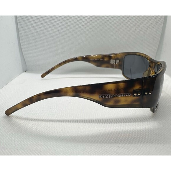 Dolce & Gabbana DG 6020 502/71 Sunglasses 61-15-125 Tortoise Shell Wrap Italy - Picture 6 of 11